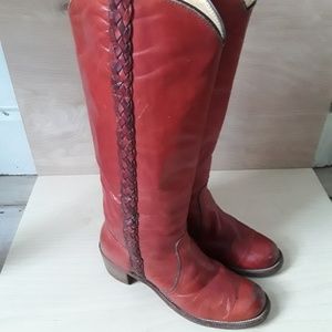 Frye Braided Tall Boots